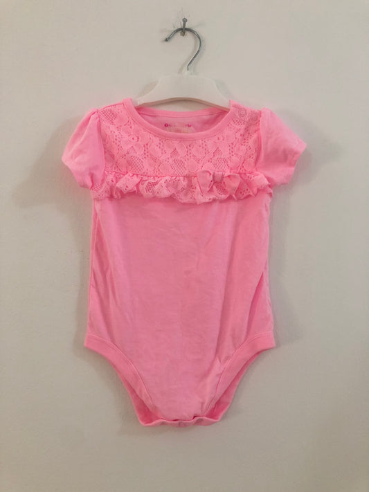 Baby Girl Bodysuit With Lace